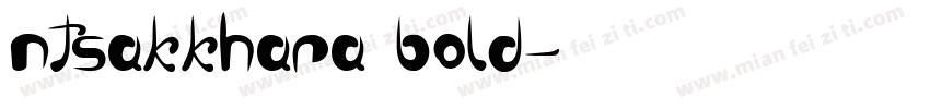 ntsakkhara bold字体转换